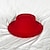 voordelige Feesthoeden-hoed Wol / Acryl Fedorahoed Formeel Bruiloft cocktail Koninklijke Ascot Eenvoudig Klassiek Met Pure Kleur Helm Hoofddeksels