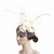 Χαμηλού Κόστους Fascinators-Γοητευτικά Λινάρι Κεντάκι Ντέρμπι Εκκλησία κοκτέιλ Royal Astcot Κομψό Βρετανικό Με Φτερό Τούλι Ακουστικό Καπέλα