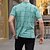 billiga Klassisk pikétröja för män-Herr POLO Shirt Golftröja Ledigt Helgdag Klassisk Kortärmad Mode Grundläggande Rutig Knapp Sommar Normal Ljus himmelblå Svart Vit Brun Grön POLO Shirt