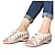 ieftine Sandale de Damă-Pentru femei Sandale Mărime Plus Size Sandale Desculțe Pantofi de confort Zilnic Vară Eliminat Toc Platformă Pantofi vârf deschis Elegant Casual Imitație Piele Panglică Alb Verde Închis Maro