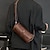 cheap Men&#039;s Bags-Men&#039;s Crossbody Bag Shoulder Bag Duffle Bag Cowhide Daily Holiday Zipper Adjustable Waterproof Lightweight Solid Color Black Green Coffee