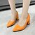 cheap Women&#039;s Heels-Women&#039;s Heels Office Chunky Heel Pointed Toe Minimalism Walking Shoes Faux Leather Loafer Solid Color Pink Peach Purple