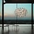 billiga Hängande-led taklampa 60cm blomdesign modern akryl ljuskrona taklampa utsökt takbelysning dekorativ taklampa för vardagsrum hall sovrum