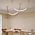 baratos Luzes pendentes-Pingente de led forro de luz design 60cm sala de estar lustres de couro mesa de jantar lustre de teto cozinha luminária suspensa lâmpada de iluminação interna, para ilha de cozinha
