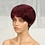 olcso Valódi hajból készült, sapka nélküli parókák-természetes rövid bob pixie parókák fekete nőknek, egyenes színű emberi haj frufruval, természetes brazil hajjal