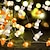 baratos Mangueiras de LED-Luzes de corda de decoração de páscoa 2m 20leds alimentadas por bateria coelho rabanete fio de cobre led luzes de corda de fada para luzes de coroa de flores de decoração de jardim de casa de páscoa