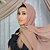 abordables chapeaux maison-dubaï arabe malaisie style ethnique couleur pure perle mousseline de soie foulard hijab