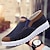 cheap Men&#039;s Slip-ons &amp; Loafers-Men&#039;s Loafers &amp; Slip-Ons Comfort Loafers Casual Daily Canvas Breathable Loafer Coffee color Black Blue Color Block Slogan Spring Fall