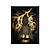 Недорогие Принт с животными-Настенные художественные постеры черный и золотой светлый лев на холсте современные картины животных для гостиной украшение дома без рамки