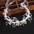abordables Accessoires de coiffure-Bandeau de mariée en argent diadème en cristal pour les femmes coiffes de mariage de perles pour la mariée accessoires de cheveux pour la fête d&#039;anniversaire de bal
