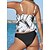 cheap Tankinis-Women&#039;s Swimwear Tankini 2 Piece Normal Swimsuit Palm Tree 2 Piece Printing Black Red Royal Blue Green Dark Blue Bathing Suits Beach Wear Summer Sports
