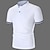 tanie klasyczna koszulka polo-Męskie Koszulka polo Koszula golfowa Codzienny Święto Kołnierz stawiany Krótki rękaw Moda Podstawowy Równina Guzik Lato Regularny Czarny Biały Burgundowy Koszulka polo