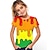 Χαμηλού Κόστους κοριτσίστικα 3d μπλουζάκια-χαριτωμένο μοδάτο ζωάκι κοντομάνικο παιδικό τρισδιάστατο εμπριμέ μπλουζάκι ανδρικό και κορίτσι με λαιμόκοψη κοντό μανίκι