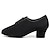 cheap Latin Shoes-Women&#039;s Latin Shoes Modern Shoes Dance Shoes Prom Ballroom Dance Lace Up Oxford Full Leather Sole Thick Heel Closed Toe Lace-up Adults&#039; Black