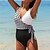 저렴한 원피스-여성용 수영복 한 조각 보통 수영복 체크무늬 컬러 블럭 인쇄 블랙 블러슁 핑크 네이비 블루 스카이 블루 바디 슈트 수영복 비치 웨어 여름 스포츠