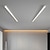 preiswerte Dimmbare Deckenleuchten-LED Deckenleuchte dimmbar 60cm 80cm Line Design Acryl Metall Deckenleuchten für Wohnzimmer Büro 110-240V