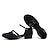 abordables Zapatos de salón y de baile moderno-Mujer Salón Zapatos de Baile Moderno Zapatos de personaje Escenario Interior Entrenamiento Plantilla más suave Corte Talón grueso Negro