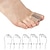 olcso Fürdés és személyes gondozás-1 db lábujjtávtartó (0,6 hüvelyk/0,7 hüvelyk) edzi, kiegyenesíti és igazítja a lábujjakat, fájdalomcsillapító fájdalomcsillapító