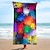 cheap Beach Towel Sets-Rainbow Tie-dye Microfiber Terry Cloth Beach Bath Towel Seaside Sitting Blanket Shawl Sweat Towel