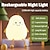cheap Décor &amp; Night Lights-Cute Sleeping Silicone Night Light Gift Bedroom Sleeping Bedside Tap Light LED Pear Shape Night Light 5V USB Rechargeable Dimmable Touch Silicone RGB Desk Lamp Bedroom Decoration Kids Gift Baby Light