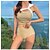 cheap Women&#039;s Swimwears-Women&#039;s Swimwear Bikini Normal Swimsuit 2 Piece Plain Beige Bathing Suits Sports Beach Wear Summer
