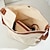 cheap Handbag &amp; Totes-Women&#039;s Shoulder Bag Bag Set Canvas Tote Bag Canvas PU Leather 2 Pieces Daily Holiday Zipper Adjustable Large Capacity Durable Solid Color Black