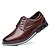 cheap Men&#039;s Oxfords-Men&#039;s Sneakers Oxfords Derby Shoes Classic Sneakers Casual British Outdoor Daily Leather Breathable Lace-up Black Brown Summer