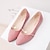 cheap Women&#039;s Flats-Women&#039;s Flats Pink Shoes Comfort Shoes Daily Flat Heel Pointed Toe Minimalism Suede Loafer Black Pink Green