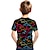 preiswerte 3D-T-Shirts für Jungen-Dinosaurier Kurzarm Mode niedlich Kinder T-Shirt Mode 3D gedruckt bunte Shirts für Jungen und Mädchen