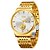 cheap Quartz Watches-SKMEI Wrist Watches for Man Luxury Stainless Steel Strap Quartz Watch with Date Week Waterproof Sports Clock