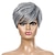cheap Older Wigs-Pixie Cut Wigs Short Hair Wig European And American Women&#039;s Fashion Mixed Color Bangs Chemical Fiber Headgear Wig  For Daily Party