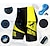 Недорогие Мужские шорты, трико и брюки-21Grams Муж. Велошорты Велоспорт Шорты с защитой Нижняя часть Горные велосипеды Шоссейные велосипеды Виды спорта Графика 3D-панель Дышащий Влагоотводящие Быстровысыхающий Желтый Красный