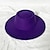 billige Partyhatter-hatter ull akryl fedora kentucky derby lue formell bryllupscocktail royal astcot enkel med ren farge hodeplagg hodeplagg