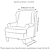 Χαμηλού Κόστους Κάλυμμα πολυθρόνας με ψηλή πλάτη-ελαστικό κάλυμμα καρέκλας με wingback καλύμματα καρέκλας φτερών με κάλυμμα μαξιλαριού καθίσματος spandex ζακάρ καλύμματα πλάτη πολυθρόνας για καρέκλα ikea strandmon