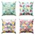 cheap Decorative Pillows-Tropical Travel Double Side Pillow Cover 4PC Soft Decorative Square Cushion Case Pillowcase for Bedroom Livingroom Sofa Couch Chair Machine Washable
