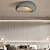 abordables Plafonniers à intensité variable-Abat-jour de plafond créatif ovale, plafonnier moderne de style wabi-sabi, élégant lustre de plafond de salon nordique, plafonnier minimaliste