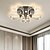 cheap Dimmable Ceiling Lights-LED Ceilling Light Flush Mount Ceiling Light 70cm Crystal Chandeliers for Living Room ONLY DIMMABLE WITH REMOTE CONTROL
