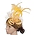 Χαμηλού Κόστους Fascinators-Γοητευτικά Λινάρι Κεντάκι Ντέρμπι Εκκλησία κοκτέιλ Royal Astcot Κομψό Βρετανικό Με Φτερό Τούλι Ακουστικό Καπέλα