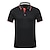 cheap Classic Polo-Men&#039;s Polo Shirt Golf Shirt Training Business Ribbed Polo Collar Classic Short Sleeve Fashion Comfortable Solid Color Quick Dry Button Front Spring &amp; Summer Slim Fit Black Grey Black White Yellow