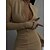 abordables Combinaisons femme-Combinaison Femme Zippé Lettre Mao Vêtement de rue Plein Air sport Standard manche longue Noir S Eté