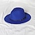 رخيصةأون قبعات الحفلة-قبعات صوف / اكريليك قبعة فيدورا رسمي زفاف بسيط مع لون نقي خوذة أغطية الرأس
