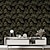 abordables Papel tapiz floral y plantas-papel tapiz mural etiqueta de la pared que cubre impresión pelar y pegar extraíble autoadhesivo planta de la jungla fondo negro pvc / vinilo decoración del hogar