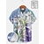 halpa miesten käännetyt havaijilaiset paidat-miesten 50-luvun vintage havaijilaiset paidat merenkulkukartta merirosvolaiva kallo seersucker ryppytön helppohoitoinen aloha paidat