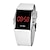 Недорогие Цифровые часы-Новые модные популярные корейские мужские и женские унисекс белые черные светодиодные цифровые спортивные наручные часы для отдыха