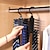 baratos Ganchos e Acessórios-Rack de armazenamento de gravata ajustável 360 graus giratório doméstico prateleira de gravata cinto cachecol de seda artefato organizador de armário cabides