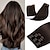 Недорогие Накладки на клипсах-зажим для наращивания волос purfashion темно-коричневый 20 дюймов 70 г 7 шт. толстые и прямые 100% remy зажим для наращивания волос человеческие волосы