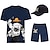 preiswerte Anime-Trainingsanzug-Set-dreiteiliges bedrucktes T-Shirt Shorts Baseballmützen Kombi-Sets einteiliger Affe d. Ruffy-Grafik-Outfits&amp;amp; passend für lässige tägliche Laufsportarten für Männer und Erwachsene