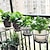 baratos Tapeçarias ao ar livre-Suporte para vaso de flores pendurado na varanda, suporte para vaso de plantador de ferro, decoração de casa, material de plantio interno