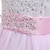 Χαμηλού Κόστους Φορέματα για πάρτι-Παιδιά Λίγο Κοριτσίστικα Φόρεμα Κουρελού Λουλούδι Χάντρες Δίχτυ Κουρελού Βυσσινί Ρουμπίνι Ανθισμένο Ροζ Μακρύ Αμάνικο χαριτωμένο στυλ Φορέματα Κανονικό