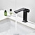 cheap Classical-Basin Sink Mixer Taps, Bathroom Sink Faucet Single Handle One Hole Deck Mounted Vessel Water Tap with Hot and Cold Hose